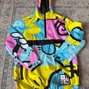 Reason Clothing Fresh Prince Bel-Air Vibe Hoodie Pullover Windbreaker SZ Medium